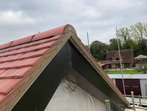 This is a photo of a roofing project carried out in Folkestone Kent by Folkestone Roofing Services