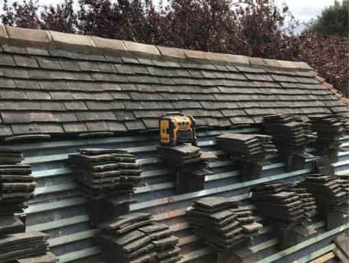 This is a photo of a re-roofing project carried out in Folkestone Kent by Folkestone Roofing Services
